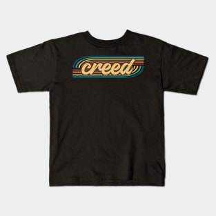 creed retro stripes Kids T-Shirt